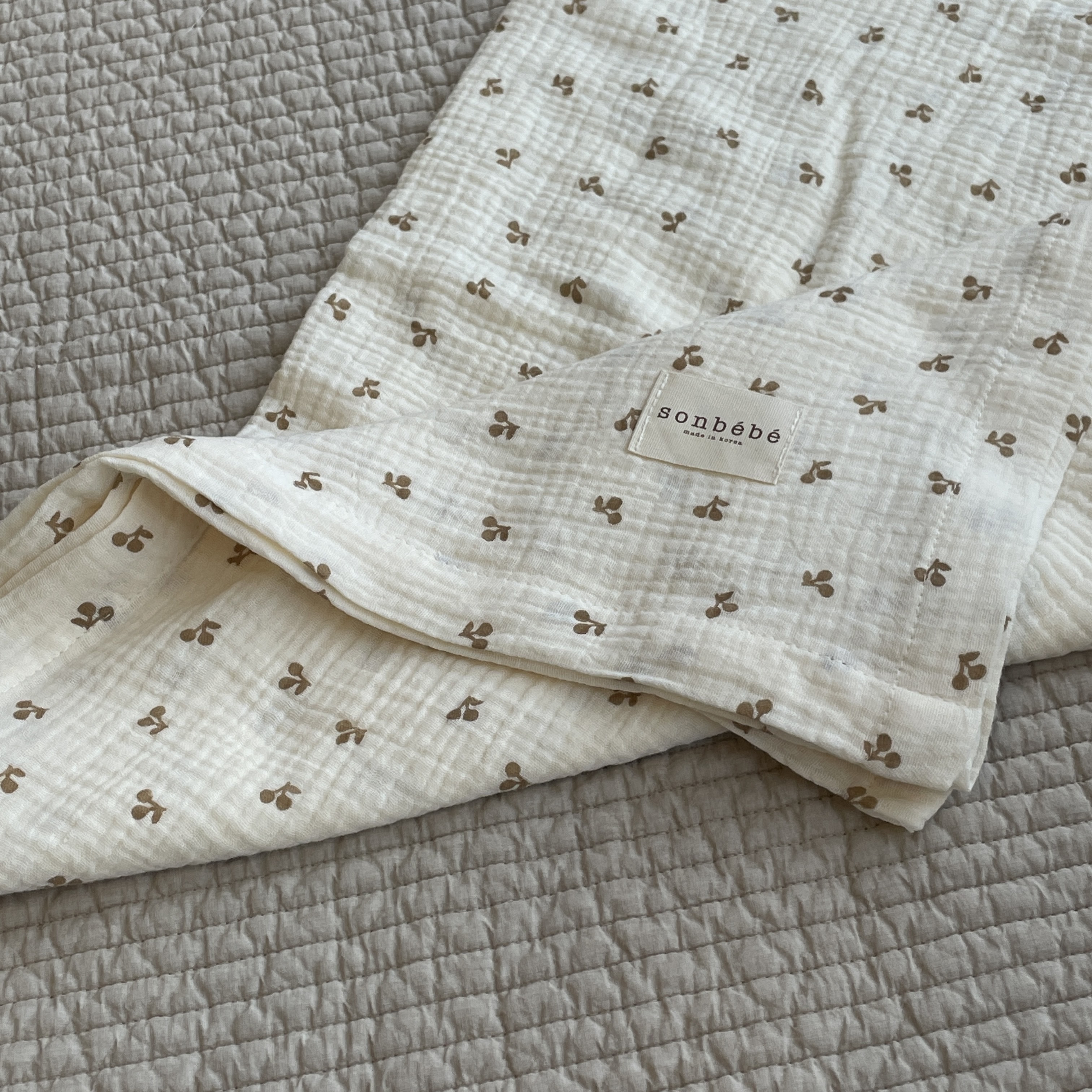 經典夏日毯2層紗/櫻桃