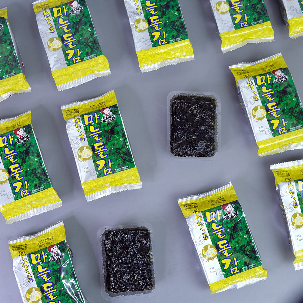 【BK SHOP】海樂多-盒裝海苔(蒜味)5gx12入