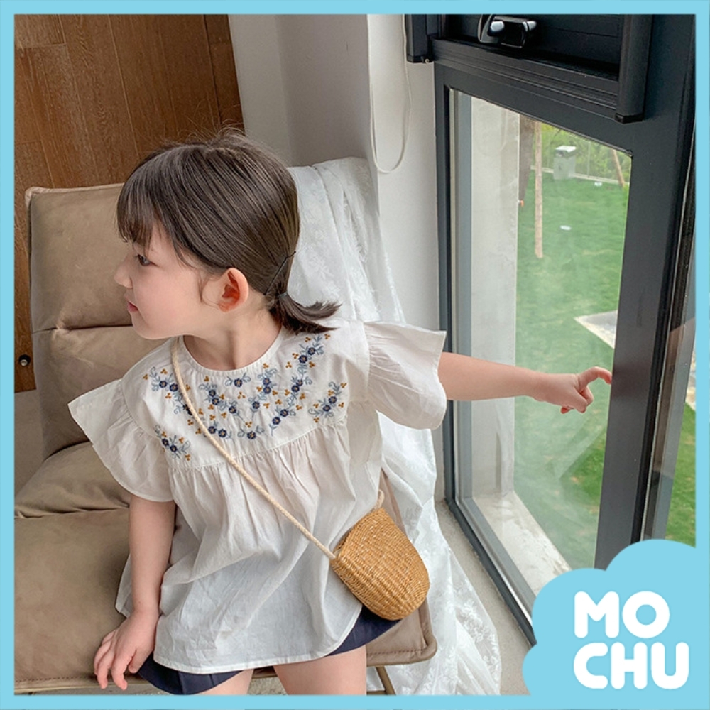 優雅刺繡小花連衣裙(兩色)