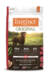 INSTINCT® 經典無穀物牛肉全犬糧 20LB