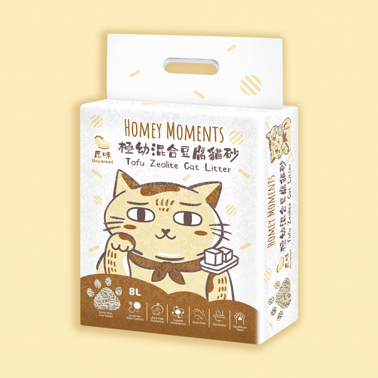 Homey Moments 原味極幼混合豆腐貓砂 (8L)