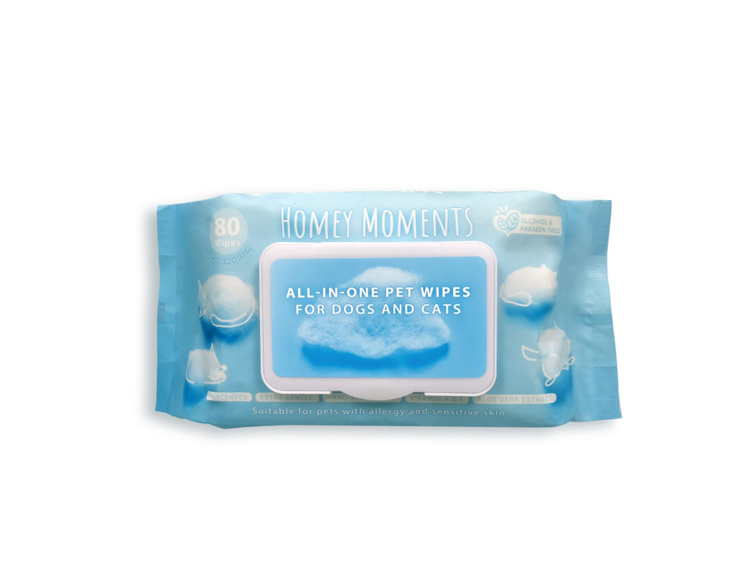 Homey Moments 低敏柔軟濕紙巾 (80片裝)