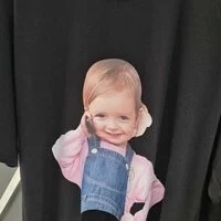 [S] ADLV TELEPHONE GIRL T-SHIRT, BLACK, ADLV22SS-SSWHBF-STB1 (SAV15)