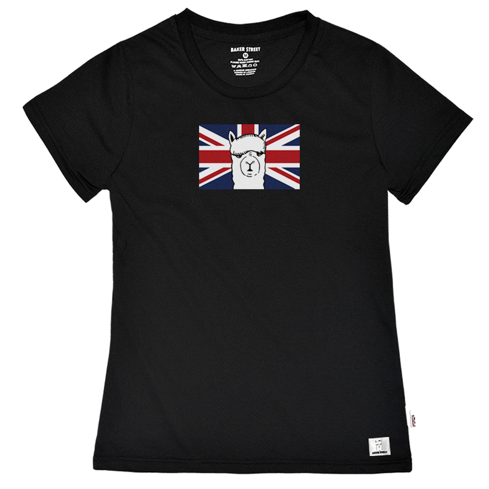 Alpaca-The-Union-Jack 英國羊駝 女版短T