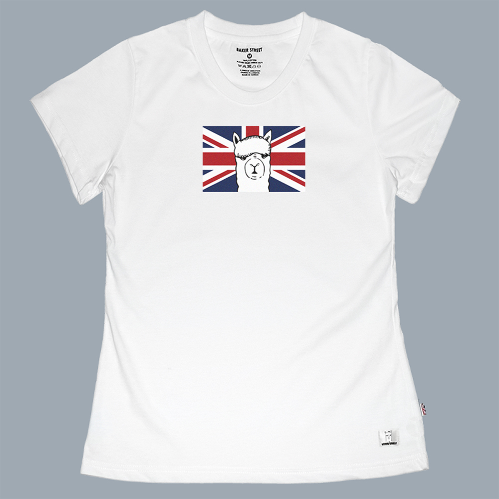 Alpaca-The-Union-Jack 英國羊駝 女版短T