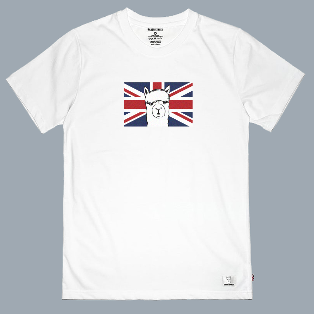 Alpaca-The-Union-Jack 英國羊駝 短T