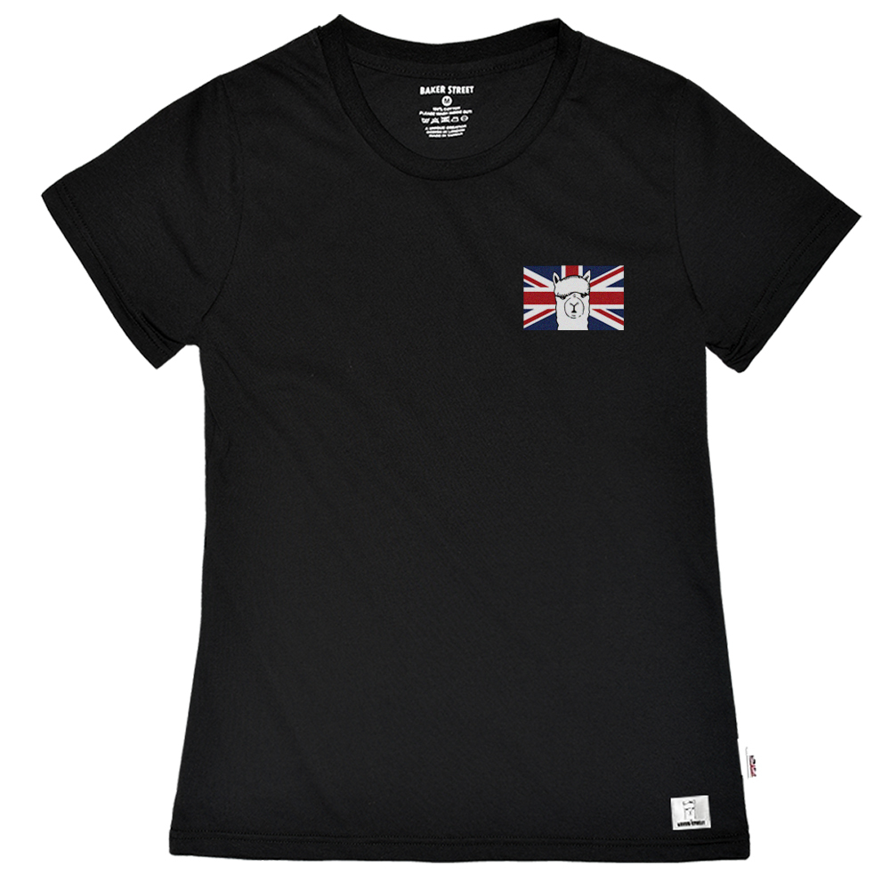 Little Stamp: Alpaca-The-Union-Jack 英國羊駝 女版短T