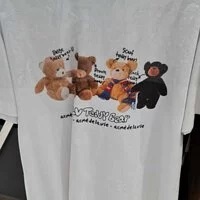 [S] ADLV TEDDY BEAR FRIENDS T-SHIRT, WHITE, ADLV22SS-SSTBDF-WHT2 (SAV26)