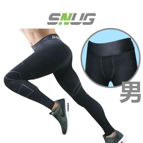 sNug 台灣 全壓式強肌力壓縮褲 男款 黑 壓縮/保護/防曬/透氣快乾 21SNC024M