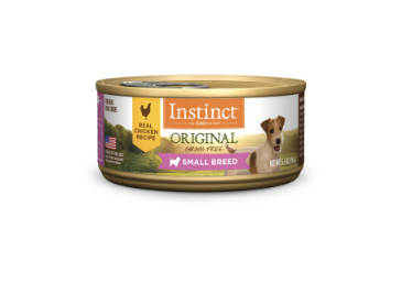 INSTINCT® ORIGINAL無穀物小型犬雞肉罐 3OZ/ 5 5.OZ