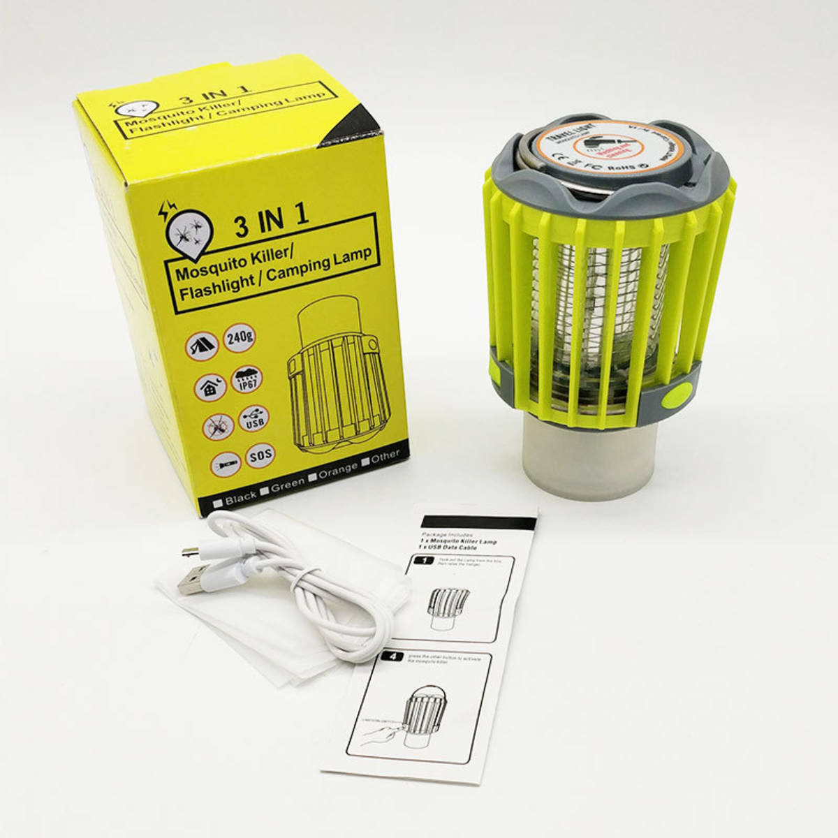 三合一戶外露營捕蚊燈 露營/戶外/野餐/捕蚊燈/防蚊 80CBZ99901