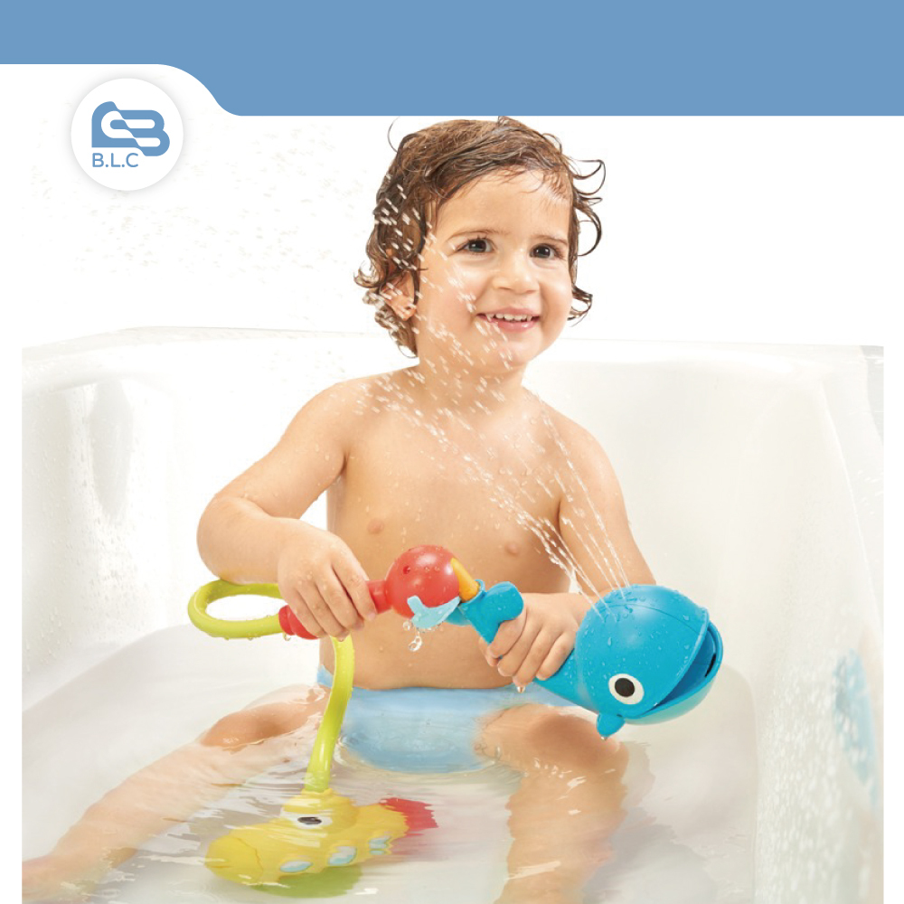 以色列 Yookidoo 噴水鯨魚蓮蓬頭套組