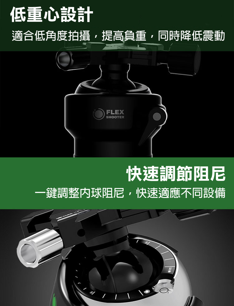 FlexShooter Pro 雙球體雲台