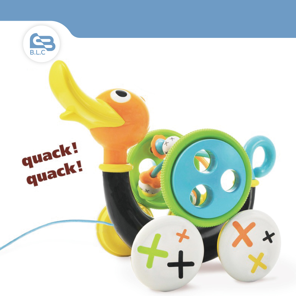 以色列 Yookidoo 串珠呱呱鴨拉車