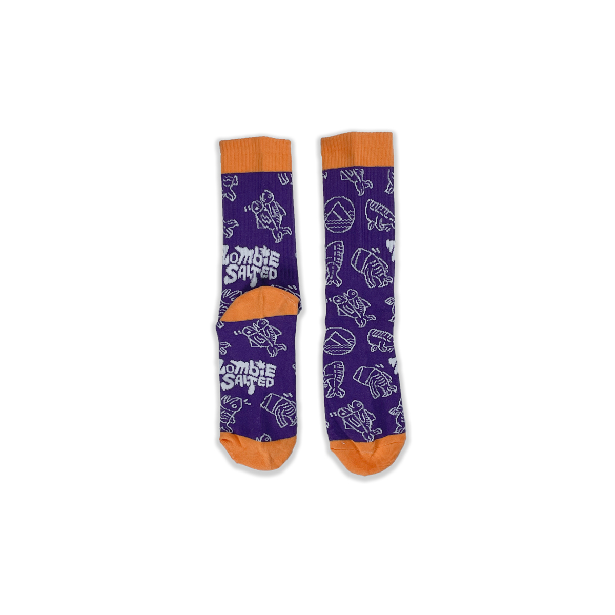 島人源鹹魚系列 鹹魚乜乜襪襪 - 紫色