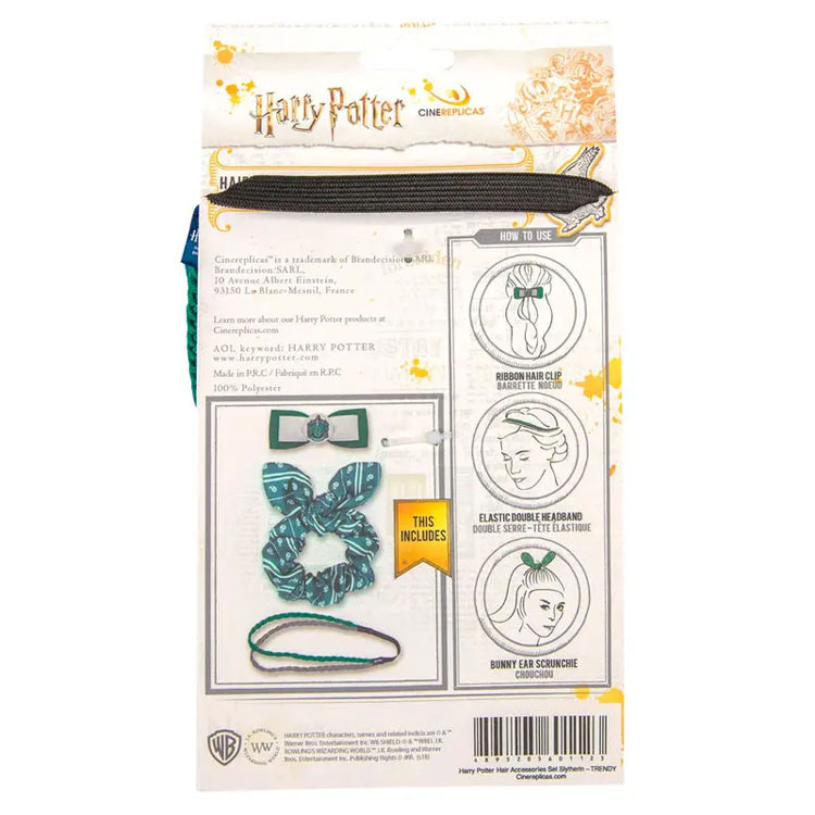Hair Accessories Bunny ear clip double-headband Set - TRENDY Slytherin(兔耳髮帶-史萊哲林)