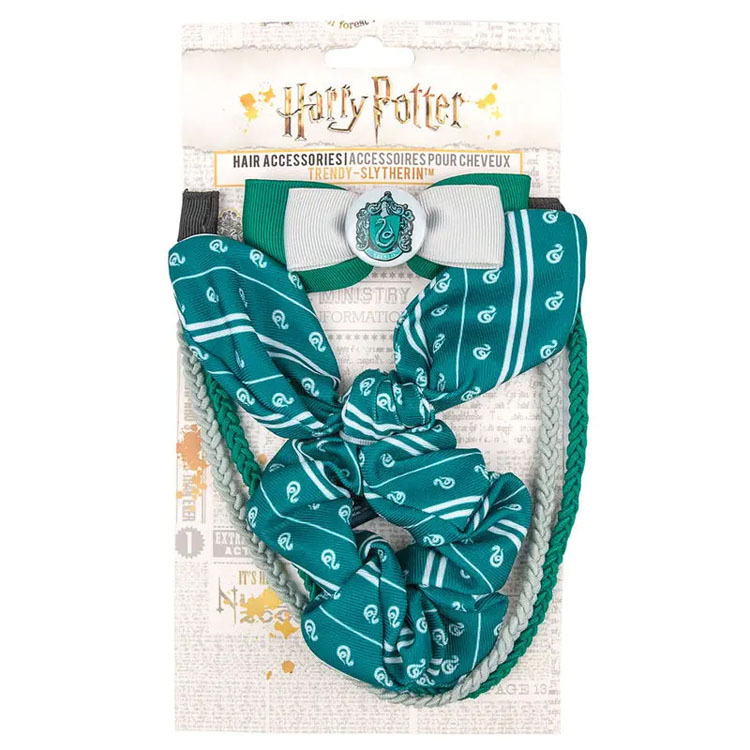 Hair Accessories Bunny ear clip double-headband Set - TRENDY Slytherin(兔耳髮帶-史萊哲林)