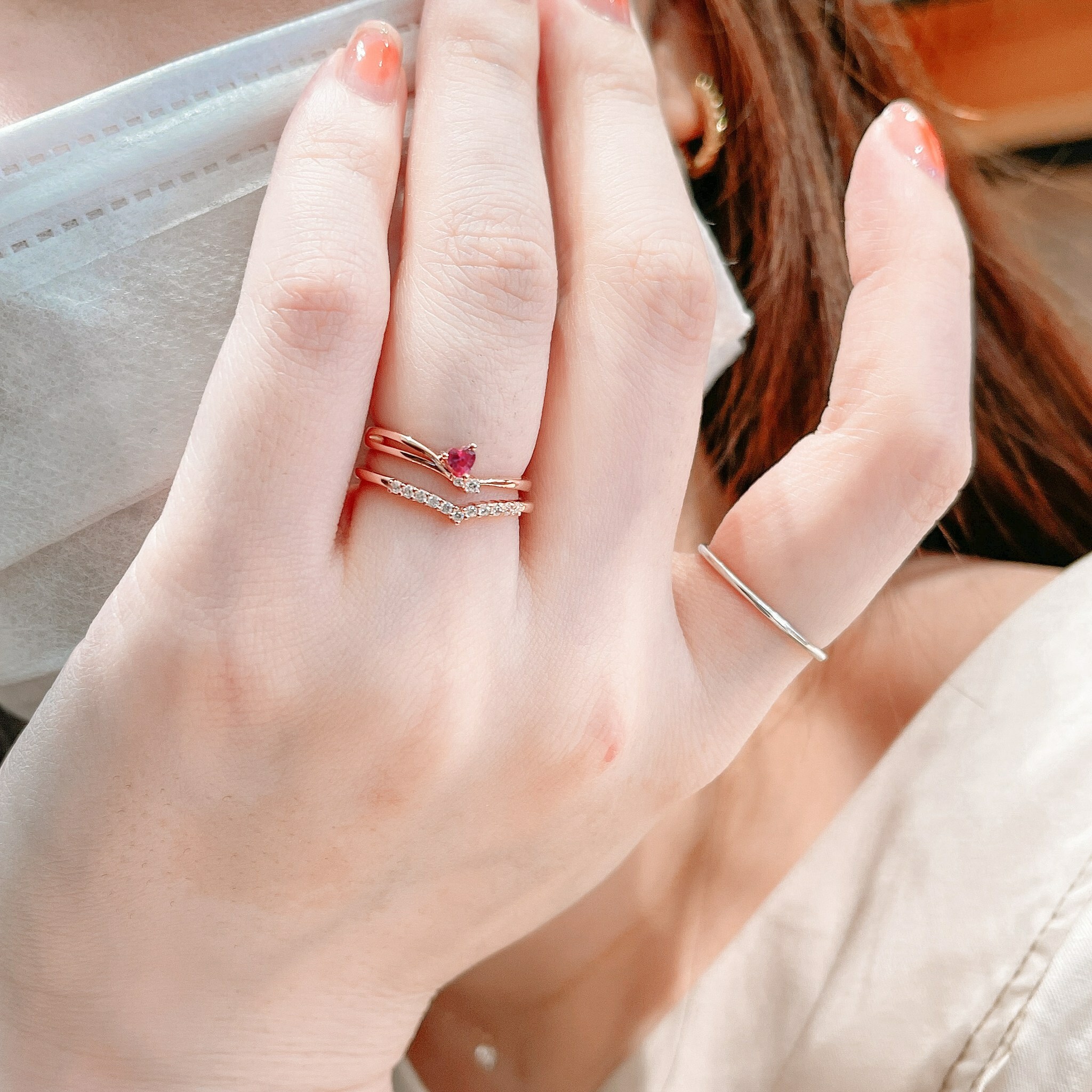 小確幸 純銀戒指