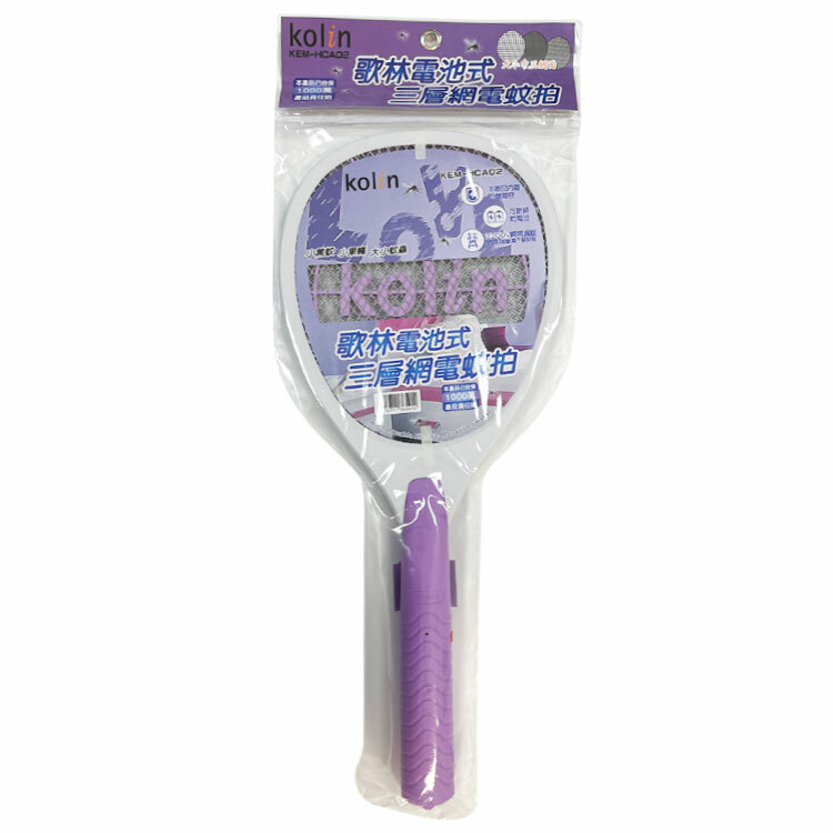 【歌林Kolin】電池式電蚊拍 KEM-HCA02 ※限【門市自取/專車配送】