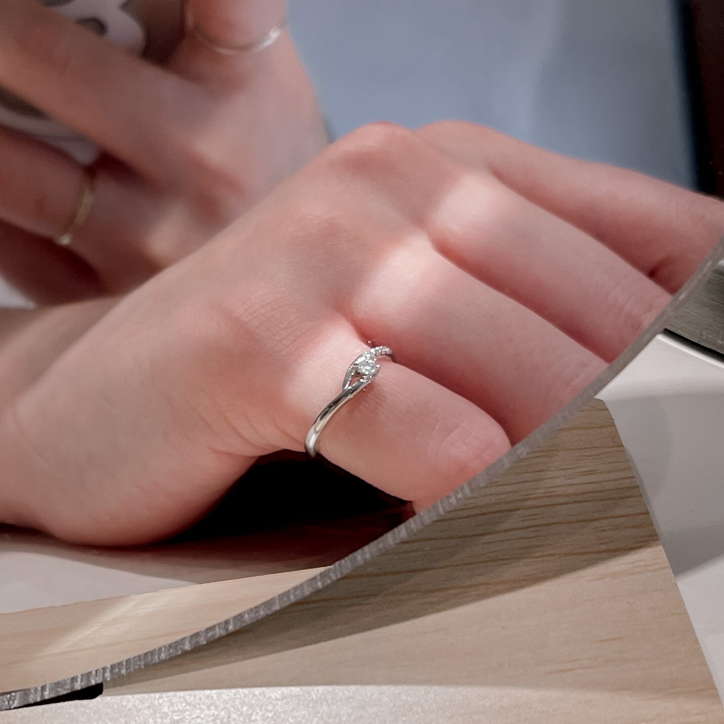 環繞指尖 純銀戒指