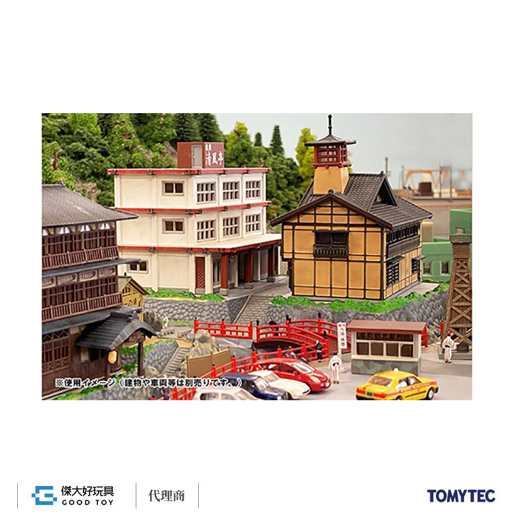 ジオコレ 1/150「温泉宿の情景 ジオラマベースA & 温泉宿(A+C)」3点