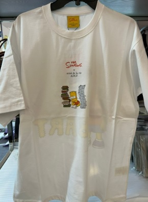 [S] ADLV HOMEWORK BART SHORT SLEEVE T-SHIRT,WHITE, ADLV21SS-SSSPHB-WHT  [FINAL SALE] (SAV35)