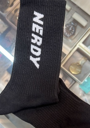 [S] NERDY 2WAY SOCKS,BLACK, 8809786155223 (SN20)