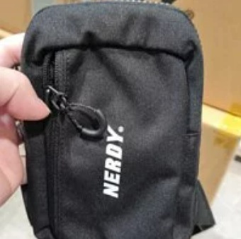 [S] NERDY PNES22AA090101 MINI SQUARE SLING BAG,BLACK, 8809557519346 (SN23)