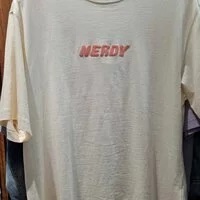 [S] NERDY NEDDY DRYING 1/2 SLEEVE T-SHIRT,CREAM, PNEU22KG16020 (SN35)