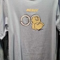 [S] NERDY NEDDY LAUNDRY 1/2 SLEEVE T-SHIRT, SKY BLUE, PNEU22KG081406 (SN42)