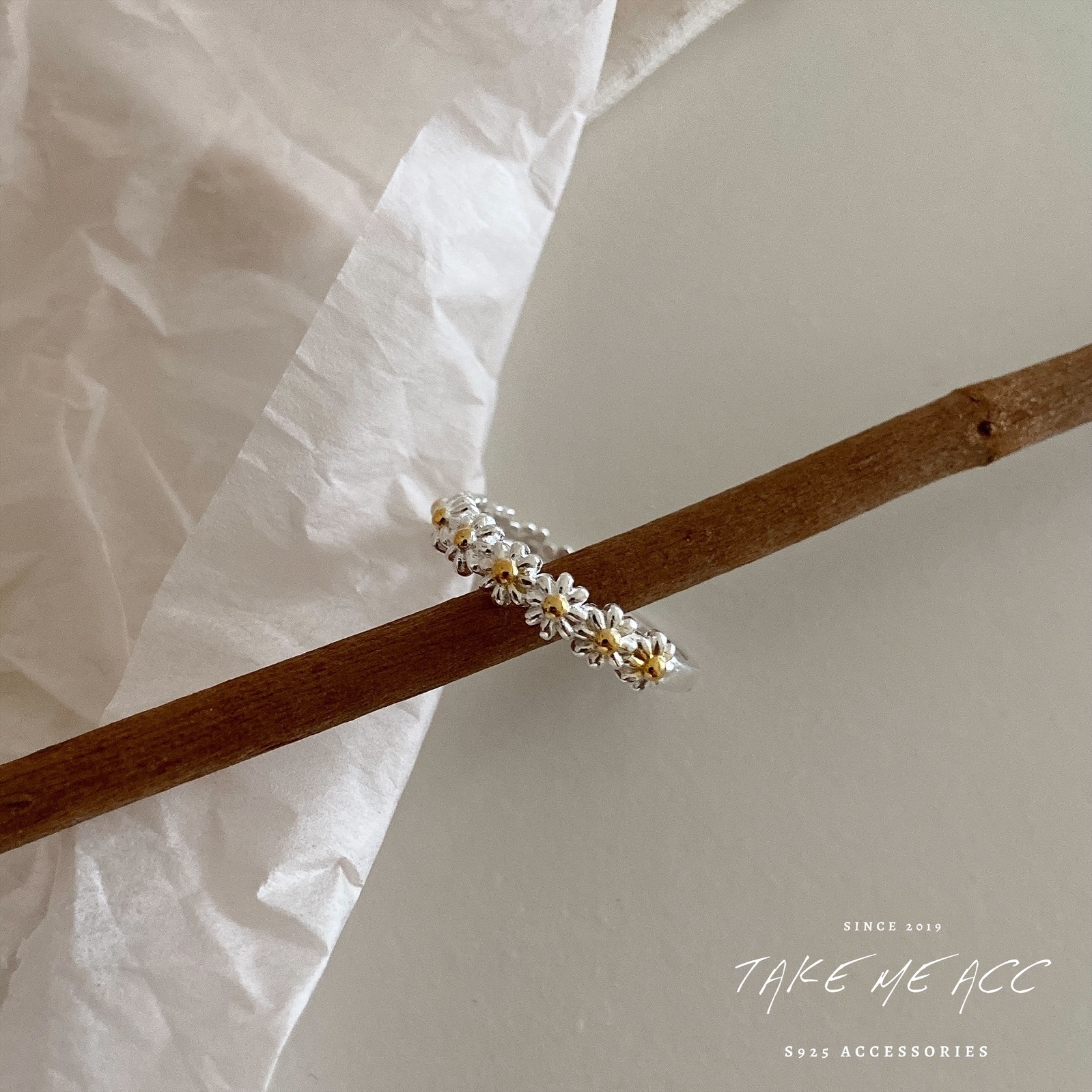 小雛菊｜純銀戒指