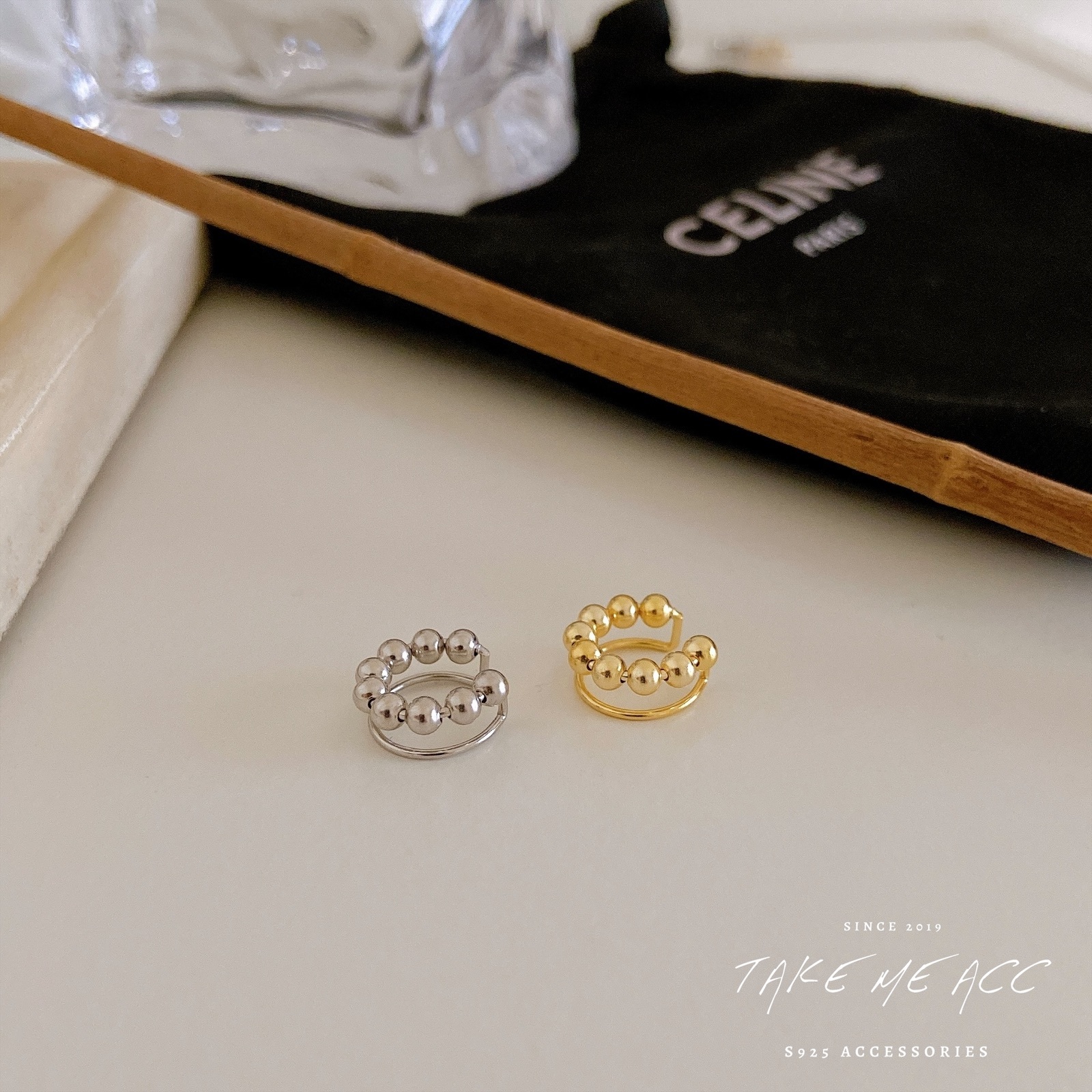 滴答聲響｜純銀耳骨夾（單隻售）