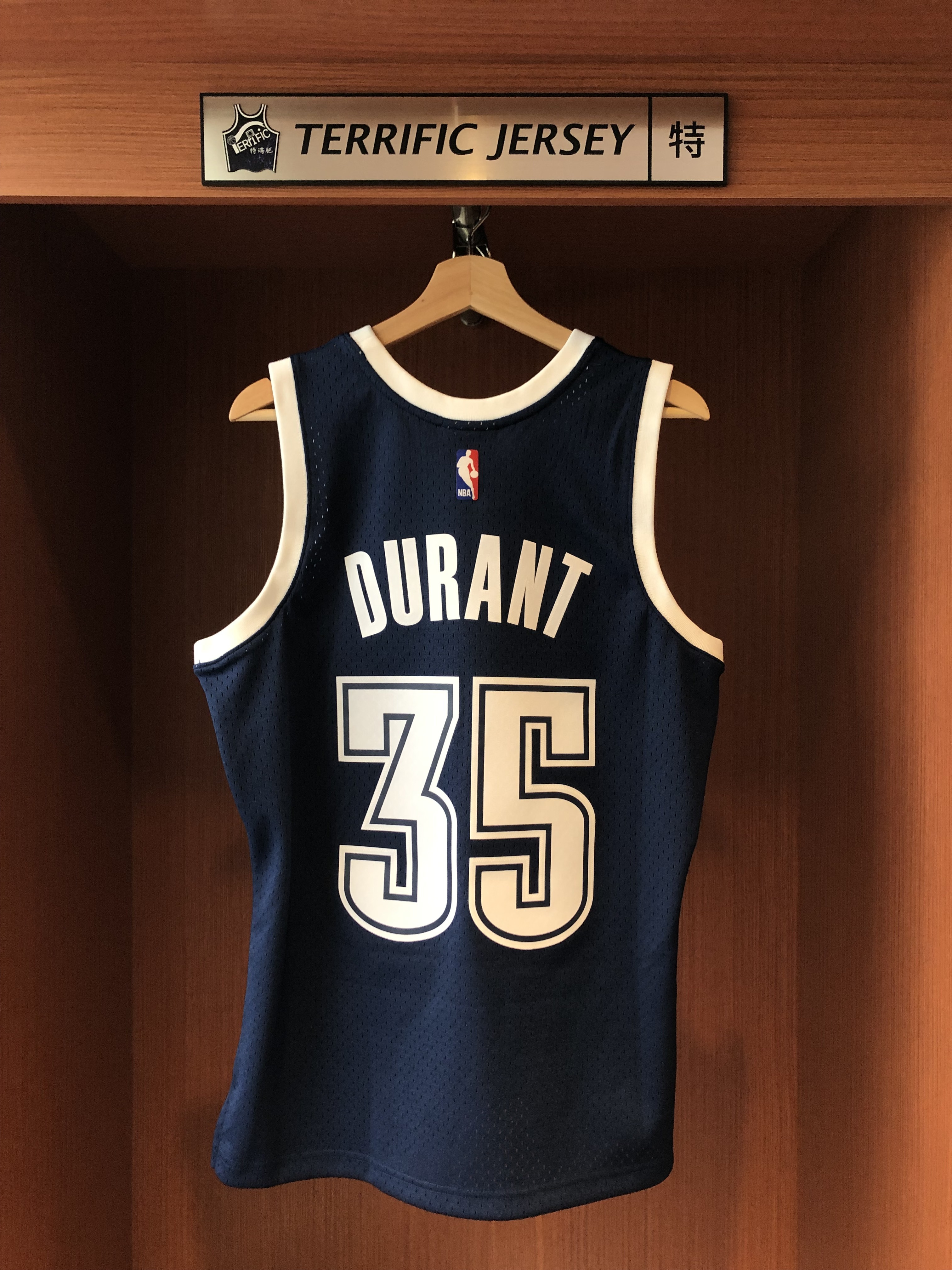 NBA球衣 Kevin Durant 奧克拉荷馬雷霆深藍 15-16 M&N Swingman G2 球迷版 熱轉印 全新