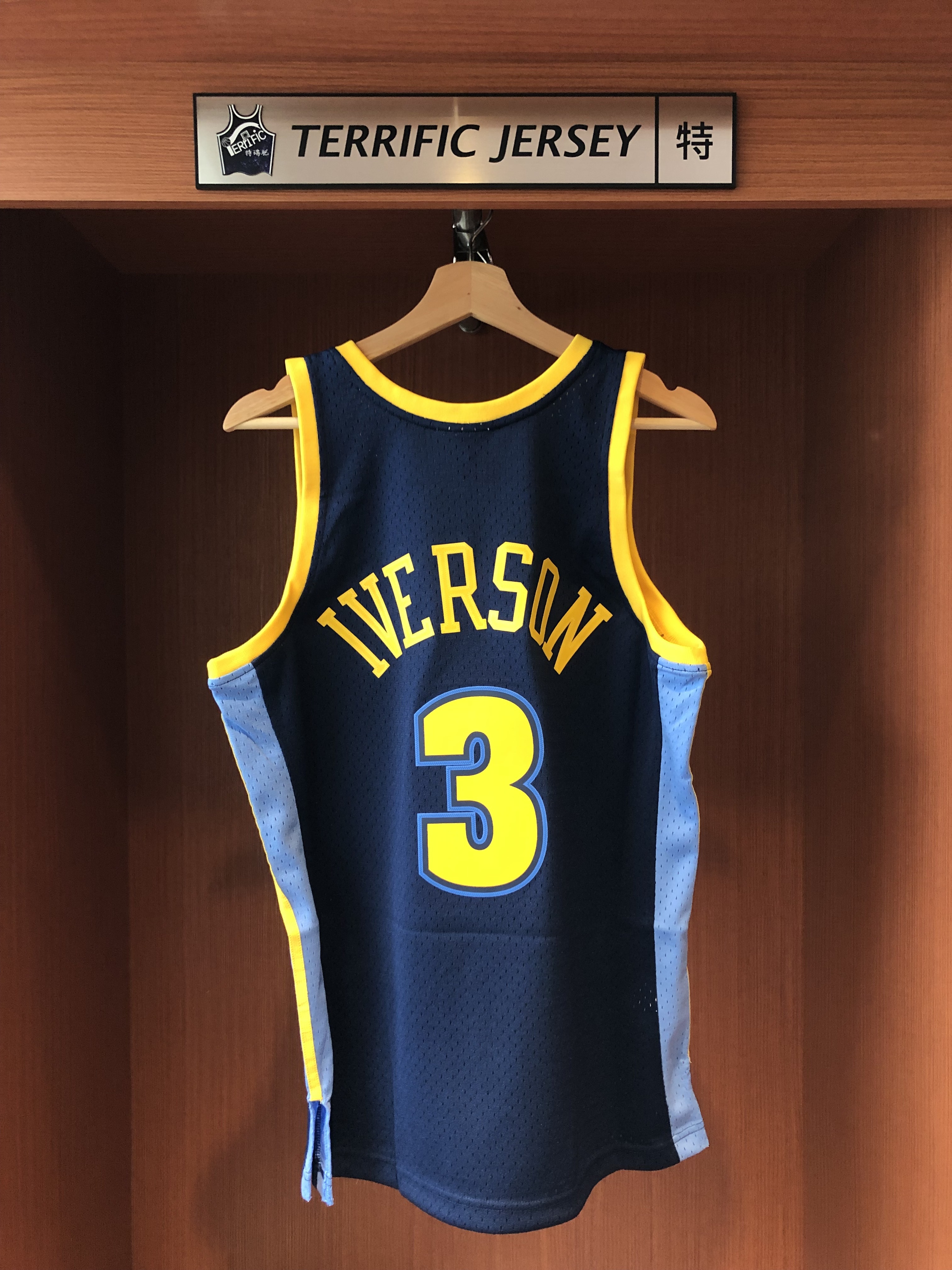 NBA球衣 Allen Iverson 丹佛金塊深藍 06-07 M&N Swingman G2 球迷版 熱轉印 全新