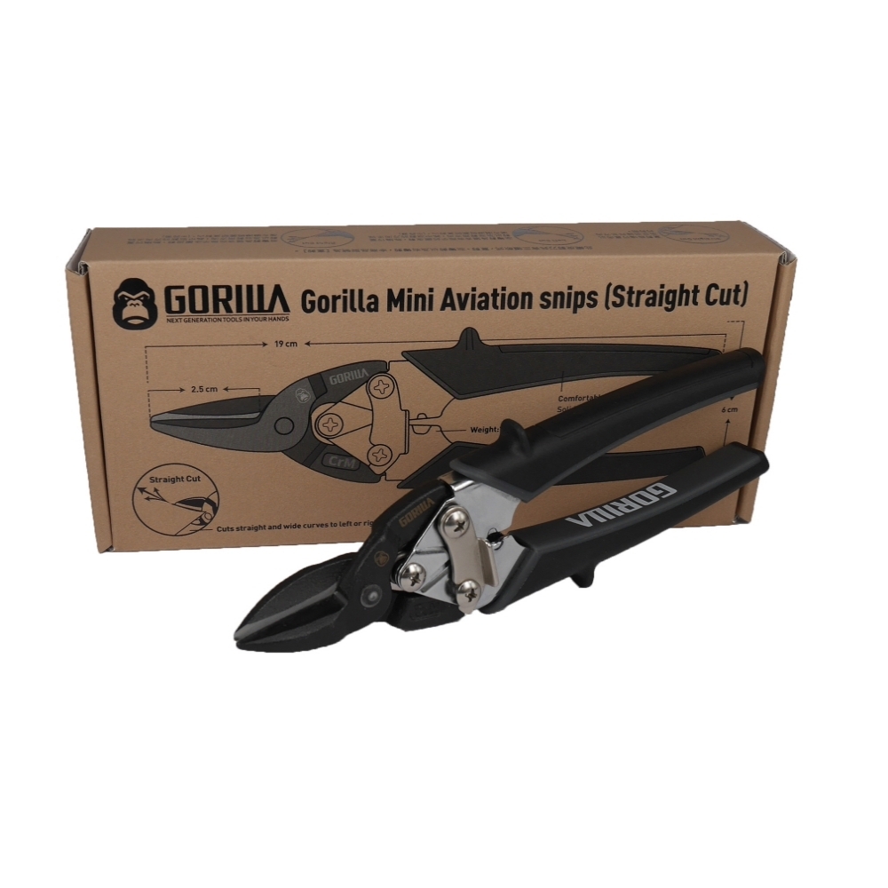 【Gorilla】超省力小型鐵皮剪刀（直剪）