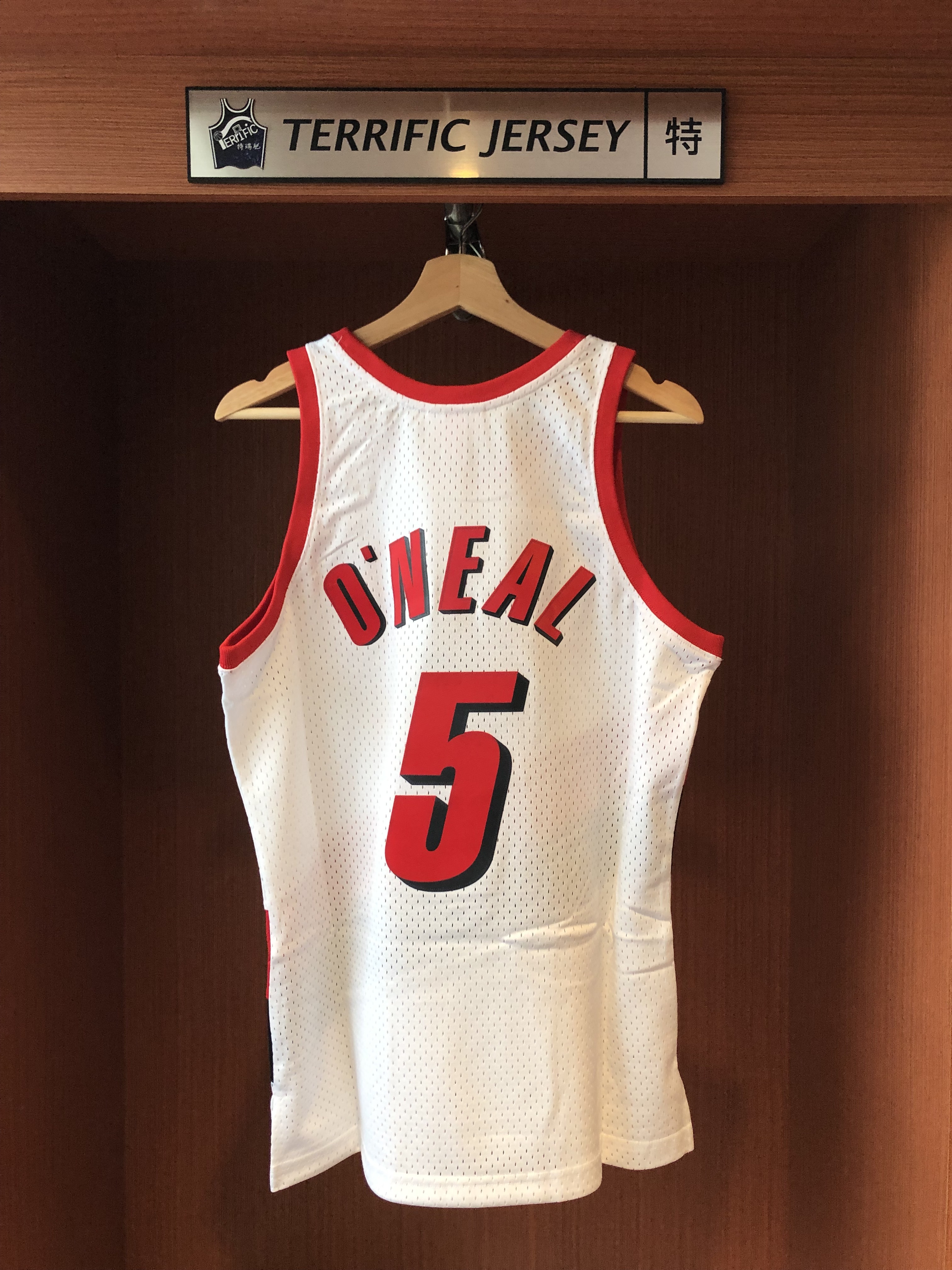 NBA球衣 Jermaine O'Neal 波特蘭拓荒者白 96-97 M&N Swingman G2 球迷版 熱轉印 全新