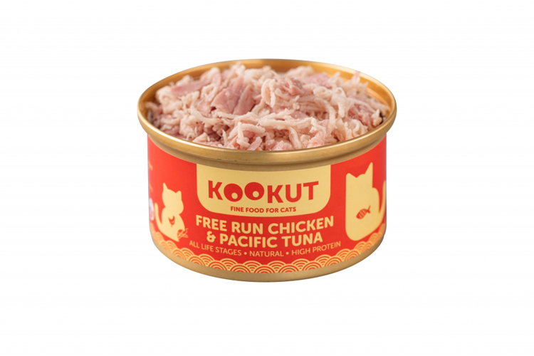 Kookut 放養雞太平洋吞拿魚貓罐 (70g)