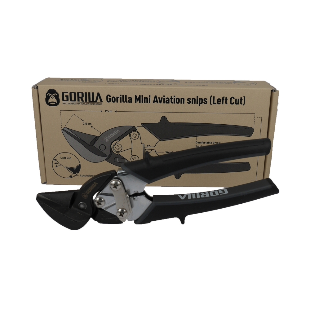 【Gorilla】超省力小型鐵皮剪刀（左彎剪）
