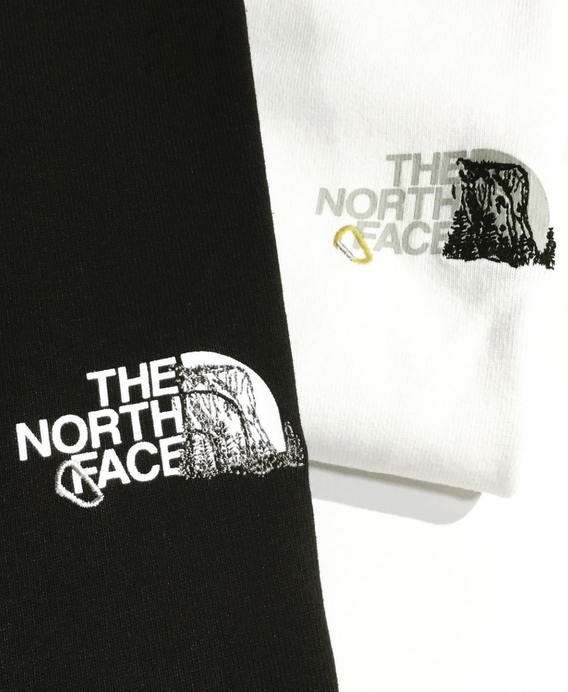 日本TNF  刺繡山脈+登山扣 短袖