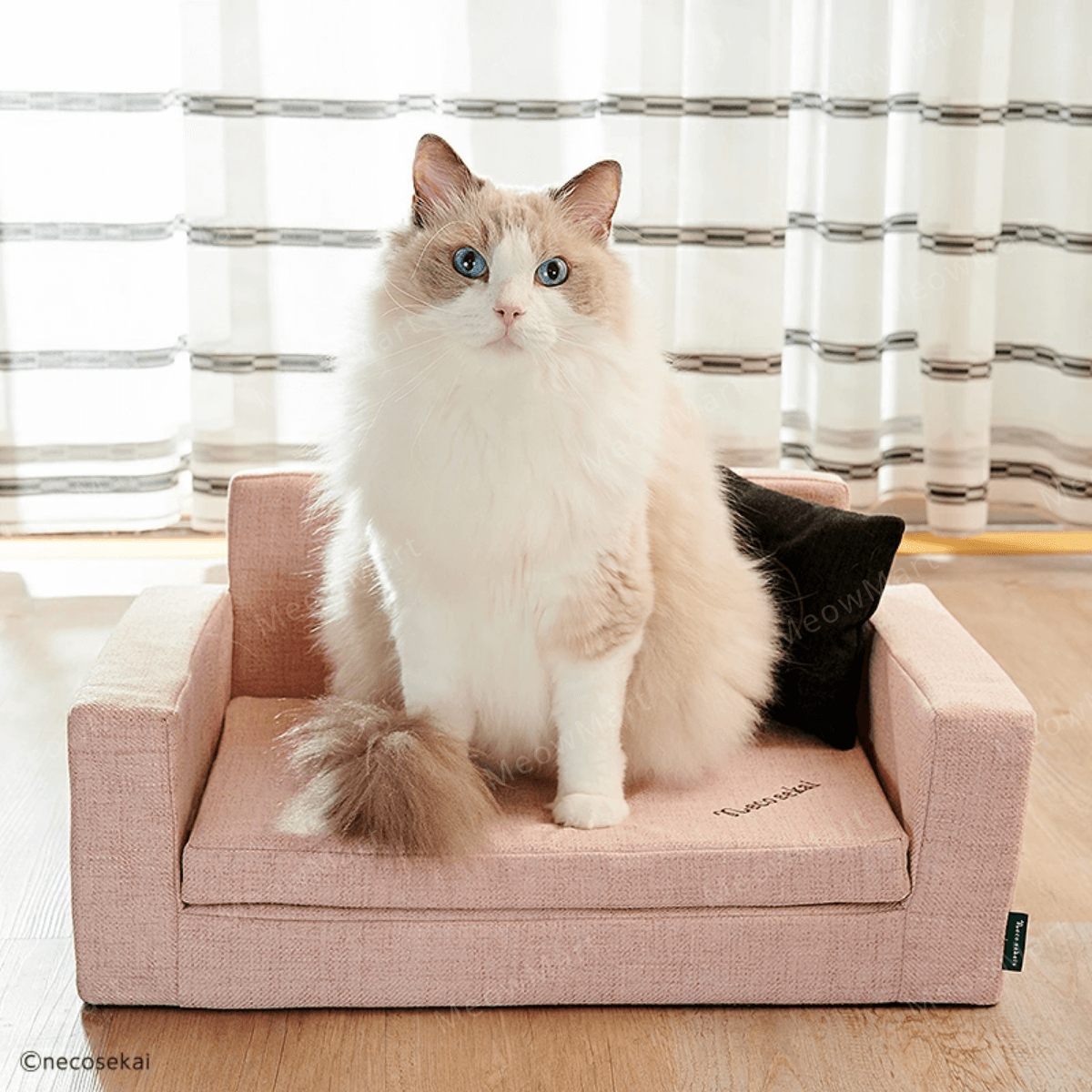 日本 necosekai 貓咪防水梳發床