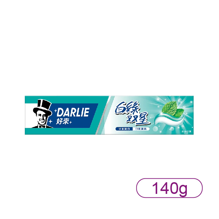 【好來】白綠双星含氟牙膏140g