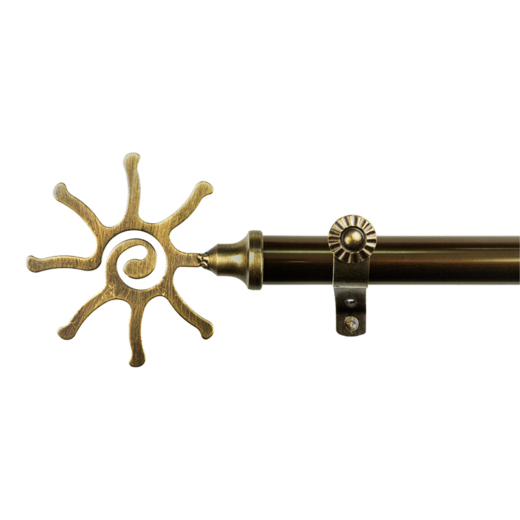20.7mm│向陽寫意│伸縮窗簾桿架│2尺寸│古銅金