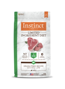 INSTINCT® L.I.D. 無穀物配方羊肉狗乾糧4LB/20LB
