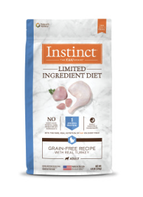 INSTINCT® L.I.D. 無穀物配方火雞狗乾糧4LB / 22LB
