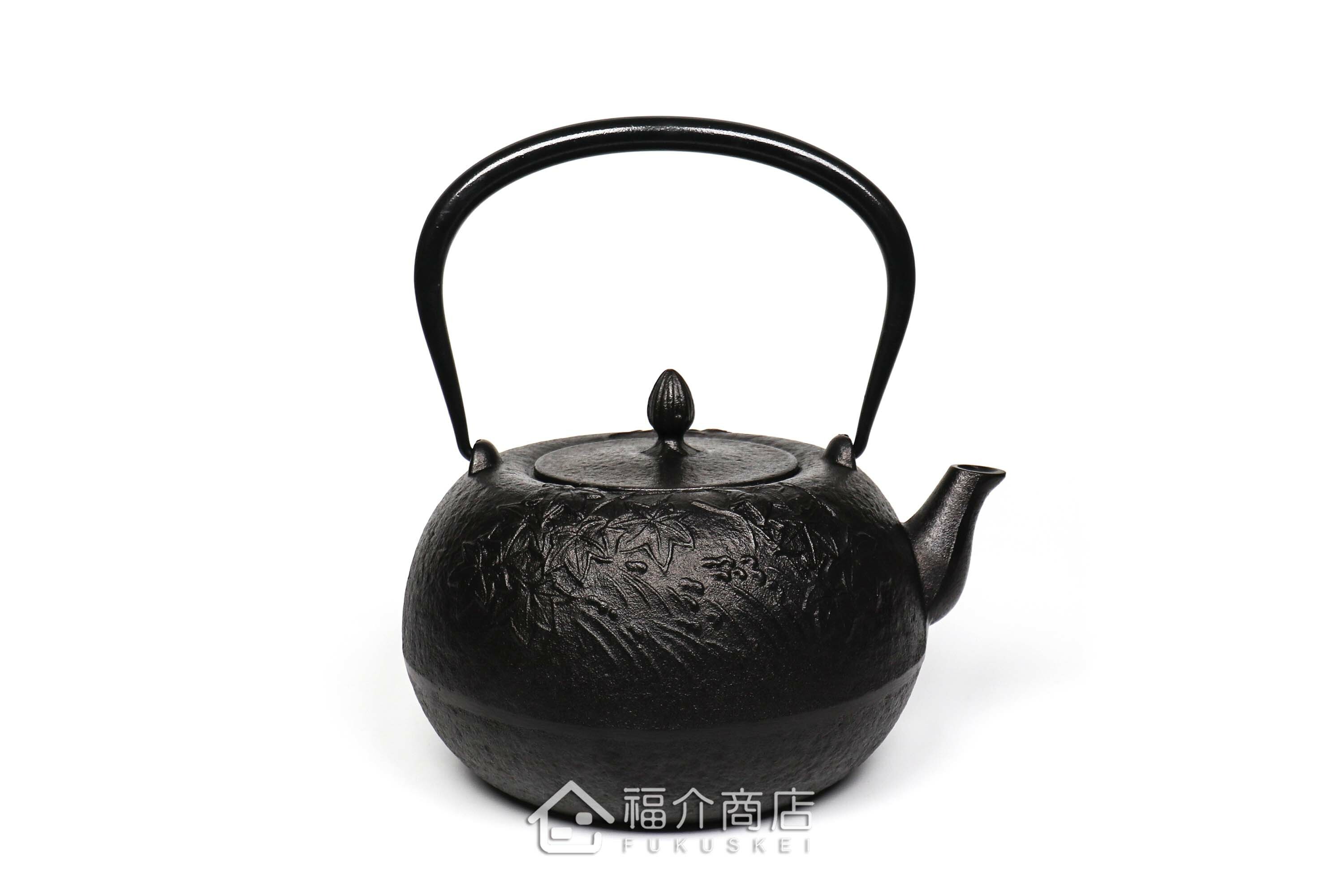 黑色的泡茶煮水鐵壺