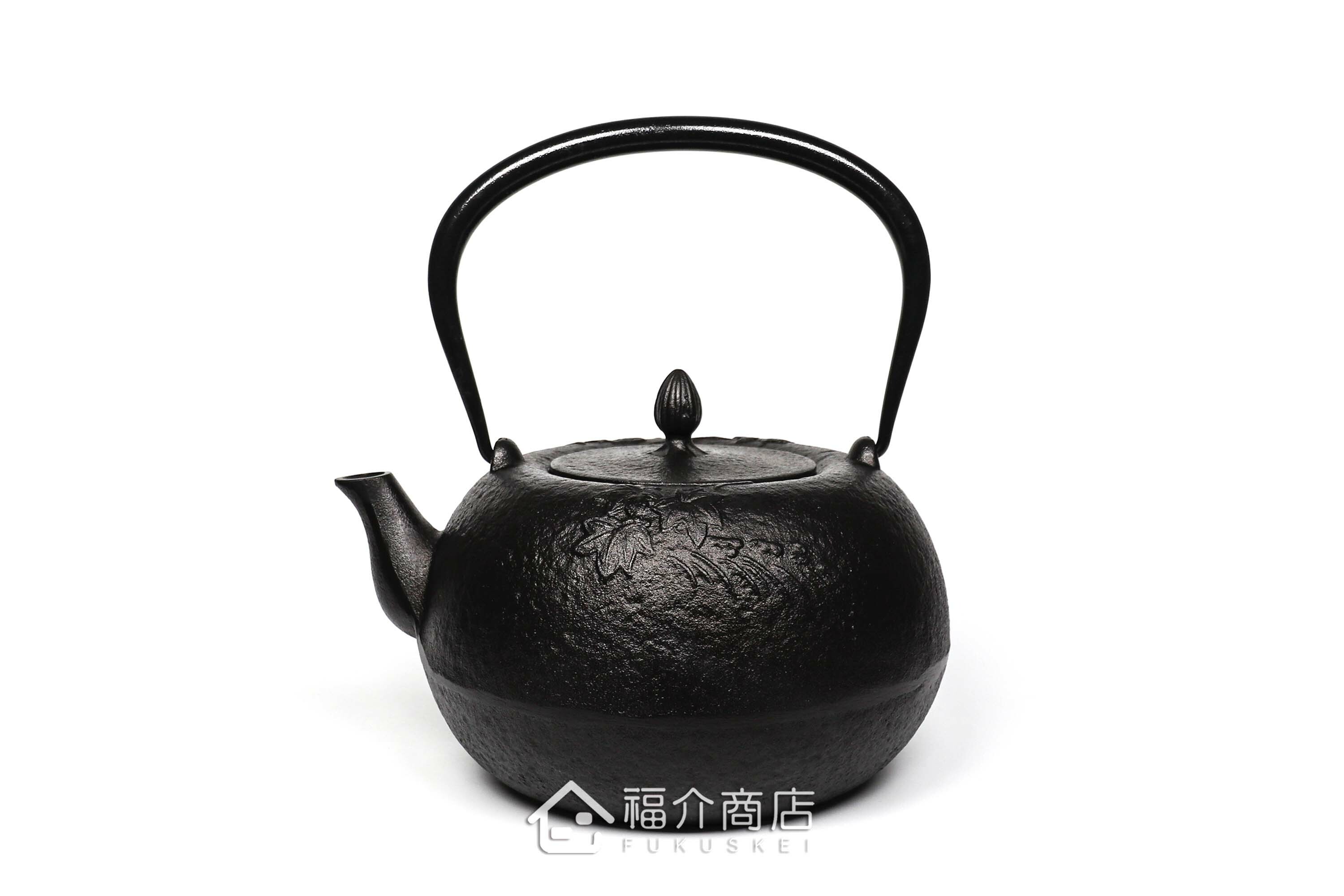 黑色的泡茶煮水鐵壺