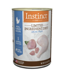 INSTINCT® L.I.D. 無穀物配方火雞狗濕糧罐頭13.2OZ
