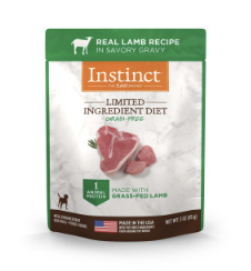 INSTINCT® L.I.D. 無穀物配方羊肉狗餐包 3oz
