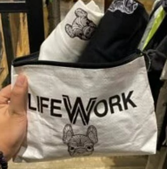 [S] LIFEWORK LW225TS7001-77 TWIN PACK TEE SHIRT,BLACK AND WHITE, LW225TS700-1-77 [FINAL SALE] (SLW22)