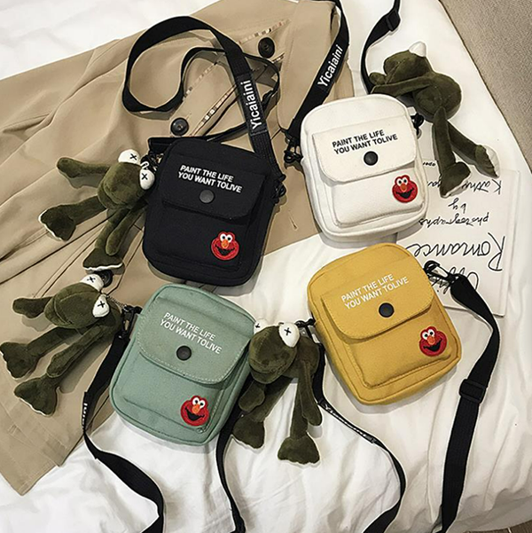 日系ins撞色斜挎包 SC01